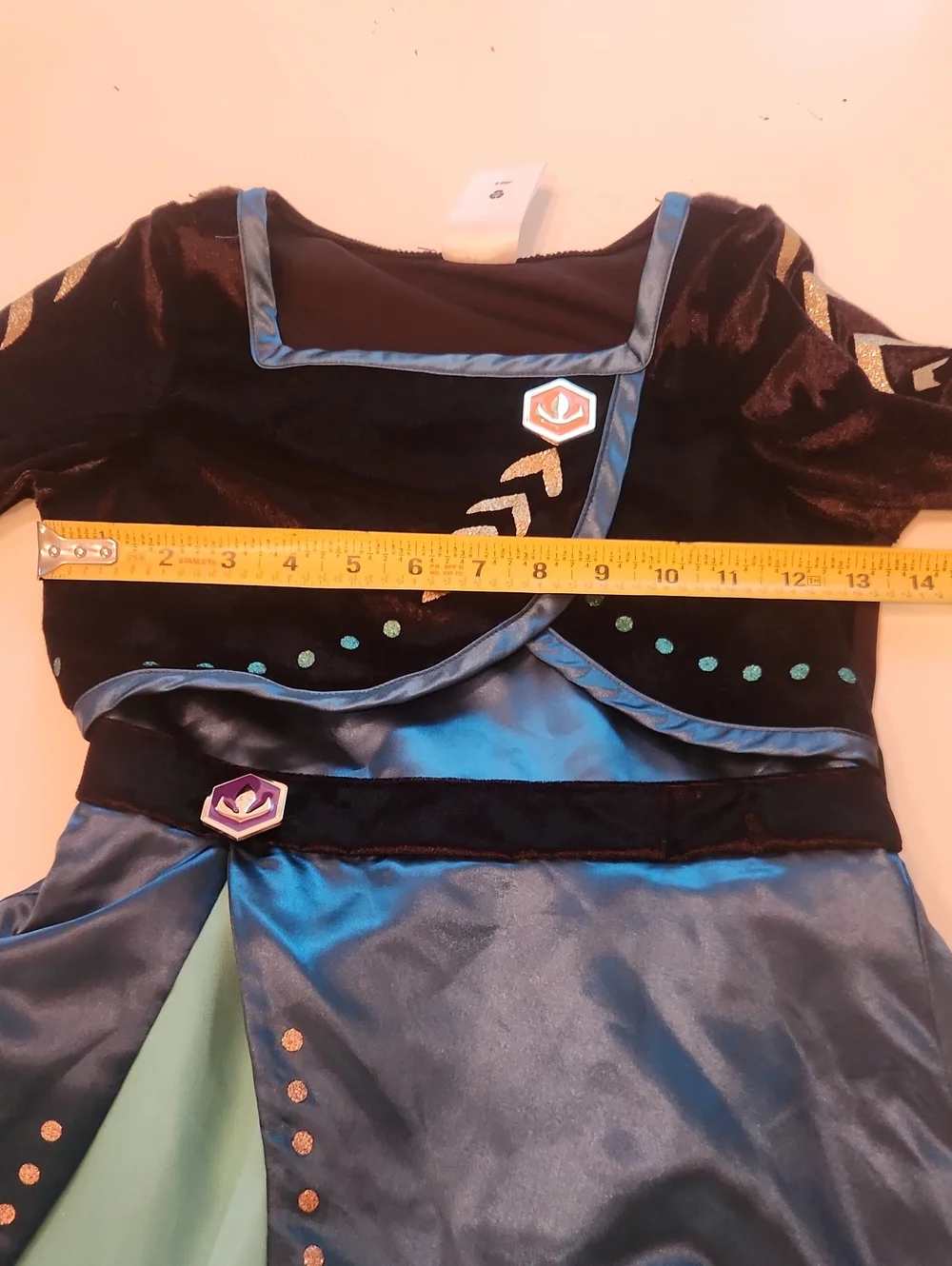 Disney frozen 2 queen Anna Halloween costume Dress Up Dress And Cape 7 8